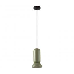 Odeon light 5054/1B PENDANT ODL24 315 черный/зеленый/металл/керамика Подвес GU10 LED 4W KERAMA 